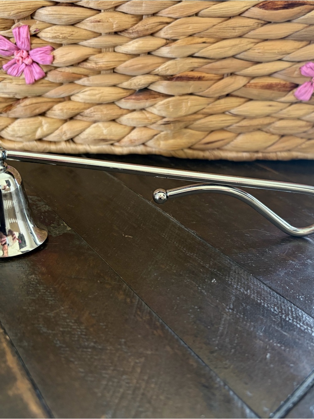 Polished Silver Candle Snuffer